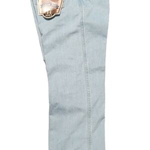 Womens Wrangler Light Blue Cowboy Cut Slim Fit Jeans 13x34 1014MWZGH New